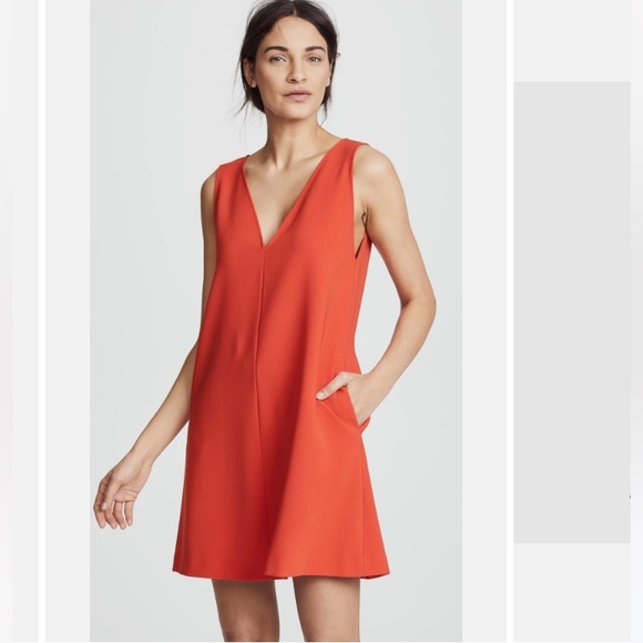 Theory Women's Sleeveless V Neck Shift Dress Sz S - Picture 2 of 6